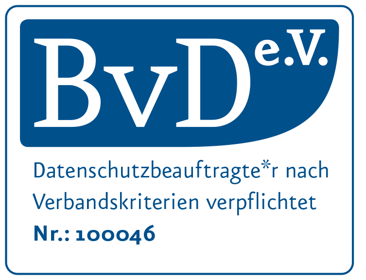 Zertifizierung des Berufsverband der Datenschutzbeauftragten Deutschlands (BvD) e.V.