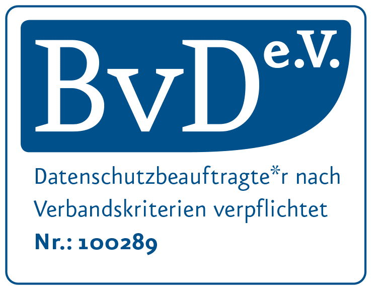 Zertifizierung des Berufsverband der Datenschutzbeauftragten Deutschlands (BvD) e.V.